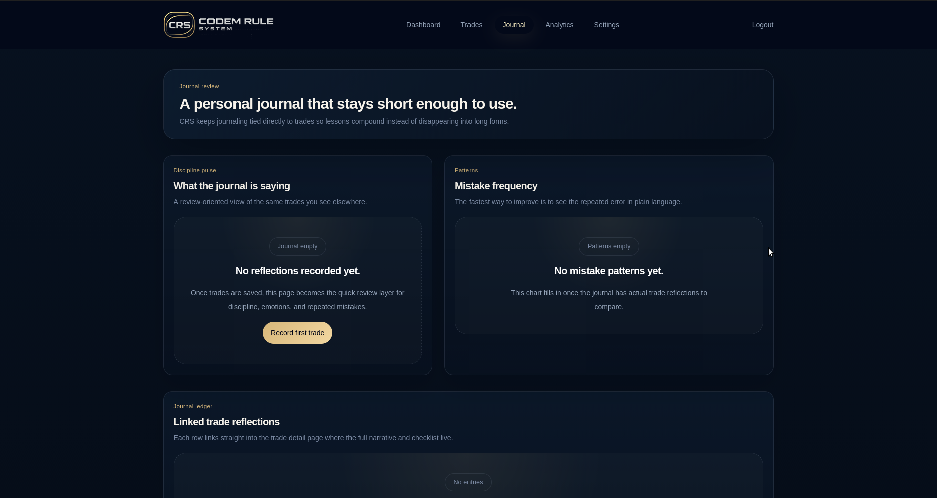 Import flow with empty CRS state